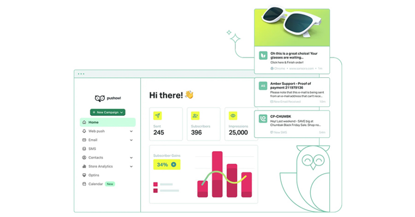 PushOwl is a good push notification tool for Ecommerce apps